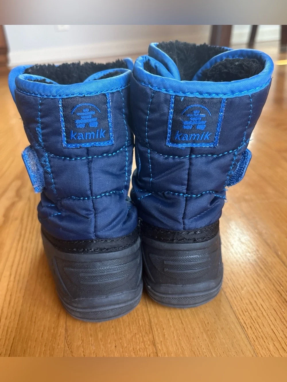 Kamik Snowbug 5 Snow Boots Navy Blue Winter Clothes Waterproof Boys Sz 7 Toddler